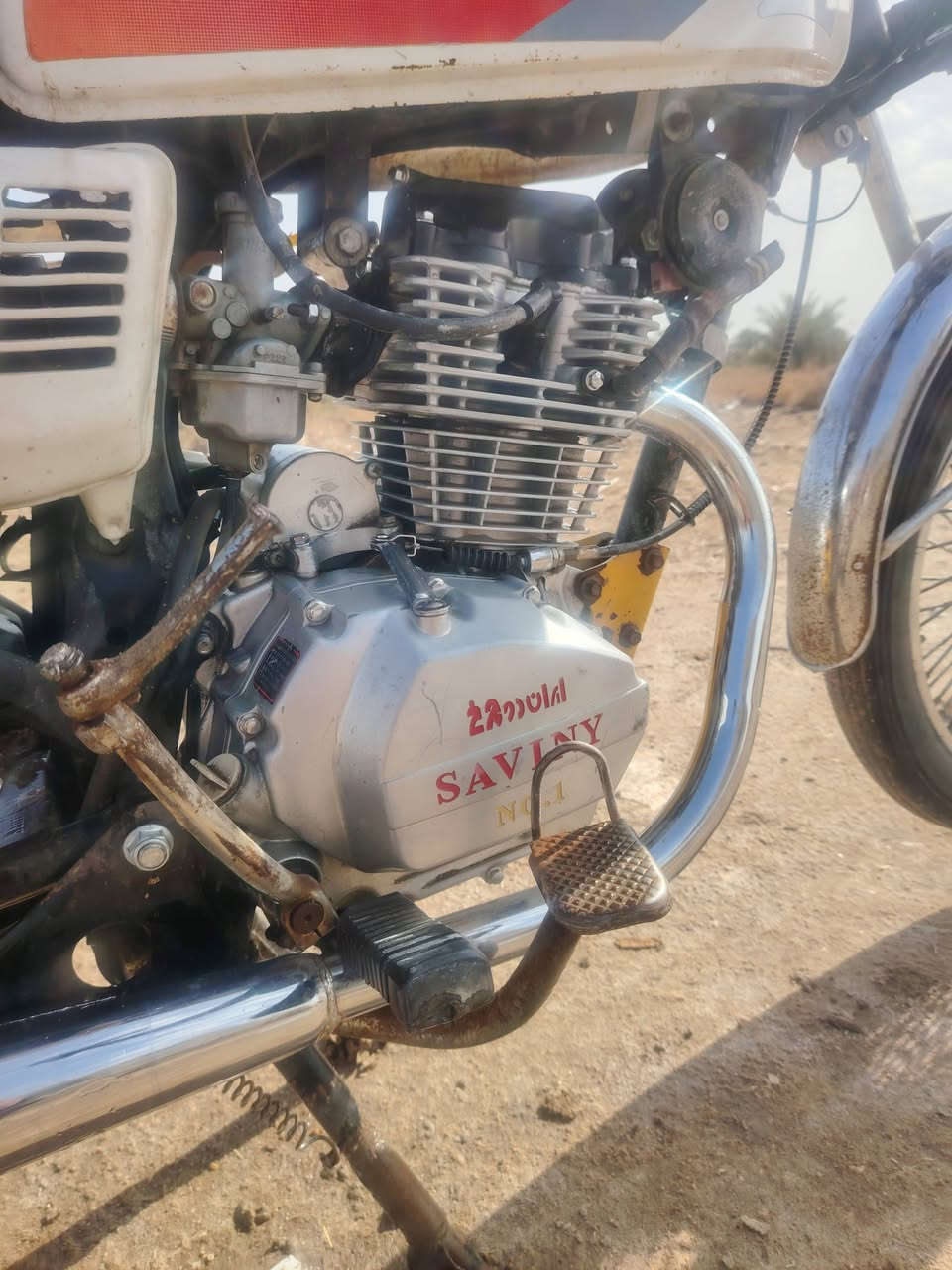 سلام عليكم دراجه للبيع محرك سفاني 5كير مديل 21 نضيفه مفتوحه مره احله من صوره سعر 300وبيه مجال للطيبين مكان النجف ابوصخير رقم ***********
