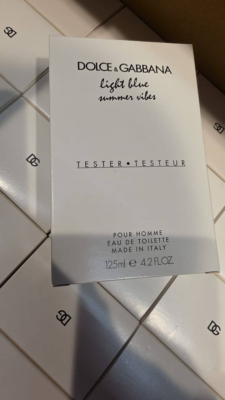 سلام علیکم
DOLCE & GABBANA LIGHT BLUE SUMMER VIBES EDT 125ML

تیستر

سعر القطعە : ٥٧$ سعر قفل ✅️🔓


**إذا كنت صاحب هذا الإعلان وتريد حذفه لأي سبب، رجاءا أرسل رسالة إلى الدعم الفني**