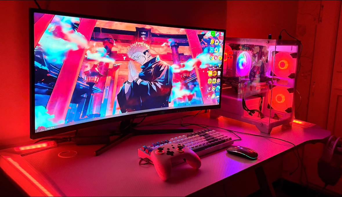 🖥️ للبيع Gaming Setup كامل (بيسي + شاشة + ملحقات) — استخدام أسبوع فقط 🔥🔥🔥🔥🔥🔥

فرصة نادرة للي يريد جهاز جاهز بدون تعب تجميع ✨  

الحالة جديدة جداً وجميع الكراتين موجودة.

🔹 مواصفات البيسي:

- CPU: Xeon E5-2680 V4 (14 Cores / 28 Threads)

- GPU: GTX 1660 Super

- RAM: 16GB DDR4

- Motherboard: X99 DDR4 (4 Slots)

- Storage: SSD 128GB + HDD 500GB

- PSU: 600W Aigo RGB

- Cooler: 120MM RGB White

- Case: Lovingcool White + 3 RGB Fans

🔹 الشاشة:

- 34 إنج Minifour مقوسـة

- جديدة بالكارتون

🔹 الملحقات (كلها جديدة):

- كيبورد K500 ميكانيكي RGB

- ماوس RGB

- جوستك RGB

- سماعة RGB

🔹 الحالة:

- الاستخدام أسبوع فقط

- بدون أي مشاكل

- كراتين كاملة موجودة


**إذا كنت صاحب هذا الإعلان وتريد حذفه لأي سبب، رجاءا أرسل رسالة إلى الدعم الفني**