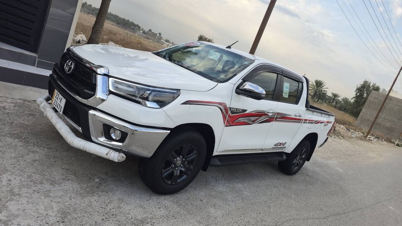 السلام عليكم ورحمة الله
هايلوكس موديل 2025 شركة ساس 4 سلندر فول ويل ... رقم أربيل شرط التحويل ماشية 27 الف كيلو مكفولة فول مواصفات....
مكاني بغداد الدورة 
***********
***********
