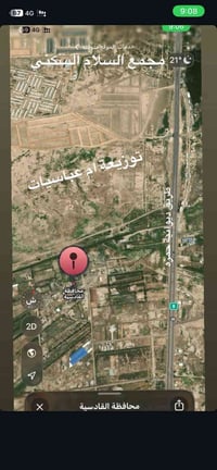 طابو زراعي • ١٠٠م • طريق حمزه ديوانية