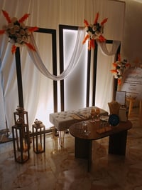 كوشة خشب بوهيمي • كوشة عرائس • توصيل بغداد