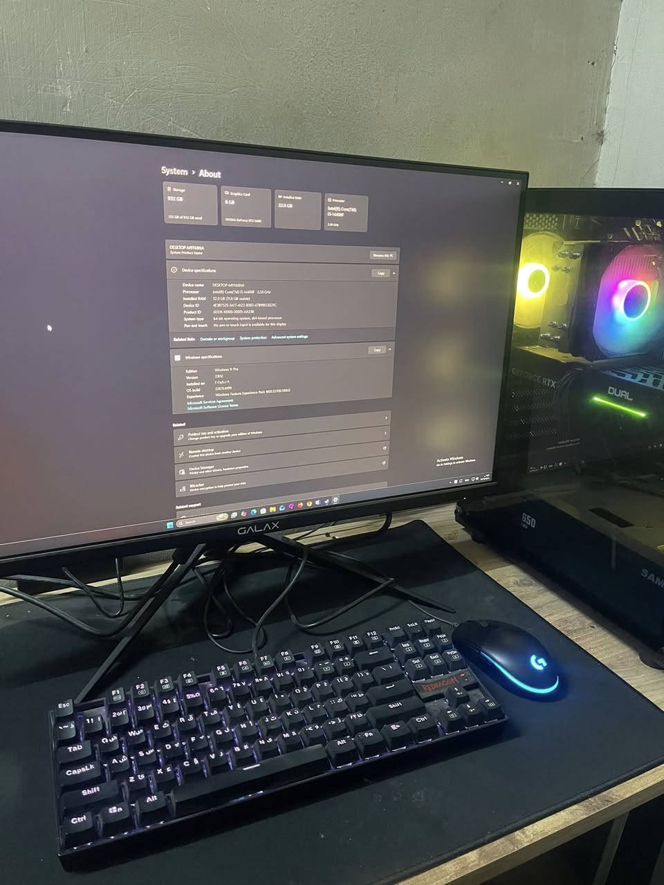 i5 14400f
كرت شاشه 5060 
هارد 1t m2
شاشه 27 2k
ماوس لوجتك 102
كيبورد ريد دراكون
يوبي اس 1500 
كيس sama
للبيع كامل سعره مليون و 700 الحاسبه جديده صارله 5 اشهر 
بغداد حي الجامعه ***********
