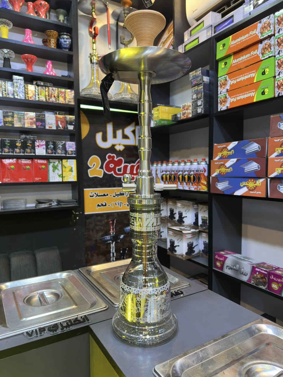 متوفر نركيله حلاوجي ضمان 10 سنوات 
سل ستيل ثقيل يمنع تكلسات والملاح 
كامل مع ملحقات + شيشه حراري 
للاستفسار وتساب ***********
