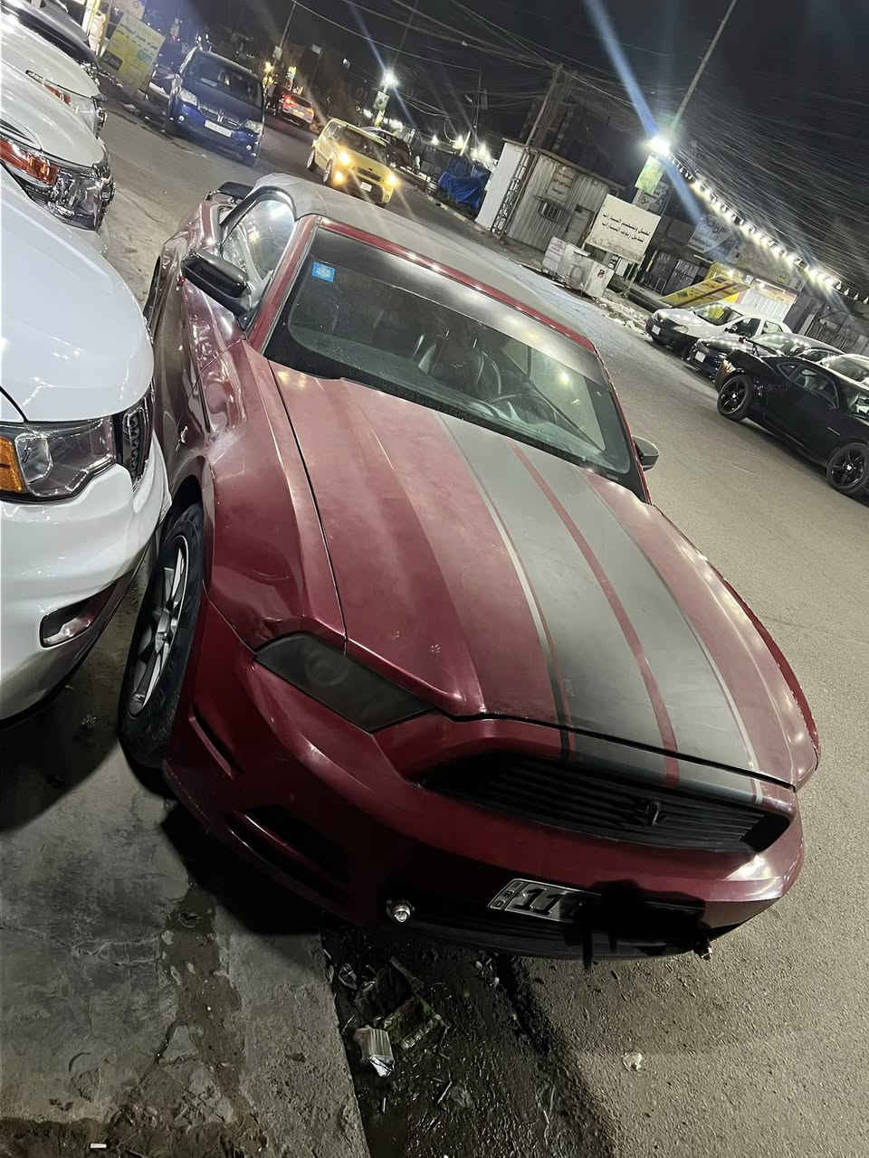 السلام عليكم سيارة موستنك للبيع 2013بيها بس بنيد مكاني الحسينية مال راشدية للاستفسار ع رقم ***********
