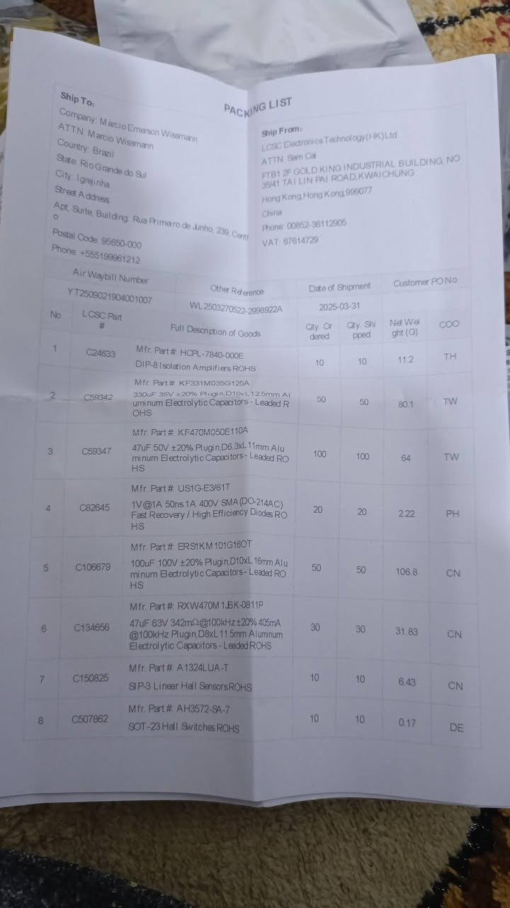 السلام عليكم
يتوفر قطع غيار الكترونيات متسعات ترانزستورات محولات عدد 14 نموذج 
للتواصل ***********
