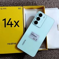 ريلمي 14X 5G جهاز مستخدم أيام بس  نضافته 100%  ملحقاته ما مستخدمة أبد ...