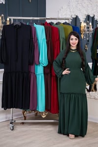 فستان نسائي • لينن ملكي • مقاس M-2XL