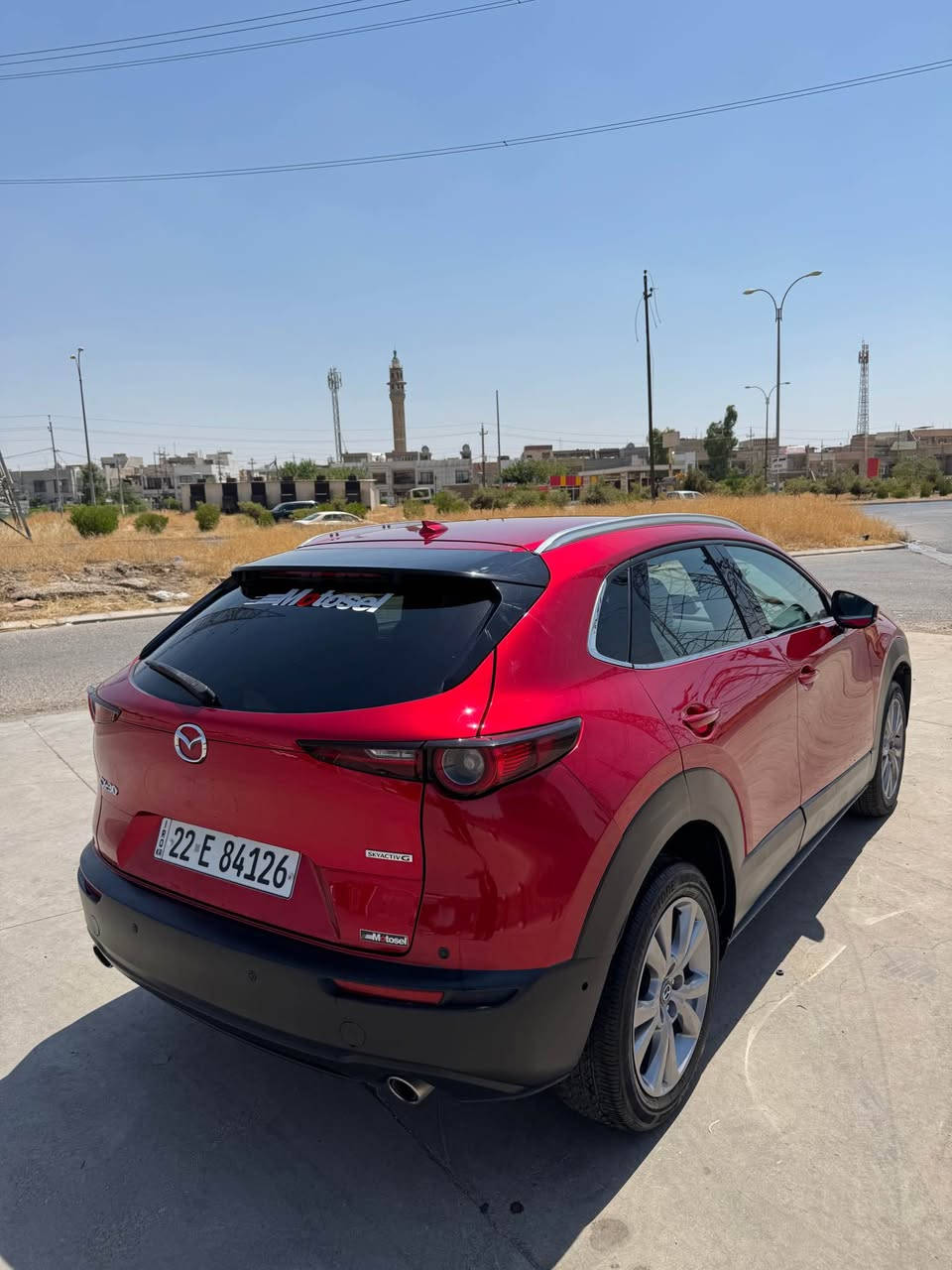 Mazda cx30 2021 ( *********** )
مازدا cx30 مۆدێل 2021 
فول مواسەفات 
مەکینە مەرغوب 2.5 بێ تۆربۆ بەهەمو بەنزینێك دەروات و کێشەی نیە

کوشن جلد و هیتەر ناو سپی دەش بول مارۆنی و رەش 

رەنگی مارۆنی 

سبوغ یەك پارچە ی هەیە بۆنیتی لەگەڵ جەمپێکی خەفیفی دواوە وێنەی حادیسەکەم داناوە

سەیارەکە جاهیزەو بێکێشەیە بەناوی خۆمە یەك دەستە لە 16،000 km لەلای خۆمە 
ئێستاش 64.000 mil رۆیشتوە سەنەویشی تاکو 2028 نوێیە

نرخی 159مەعامەلە
رەقەم شانسی(3MVDMADL7MIM318795) أربيل, العراق
