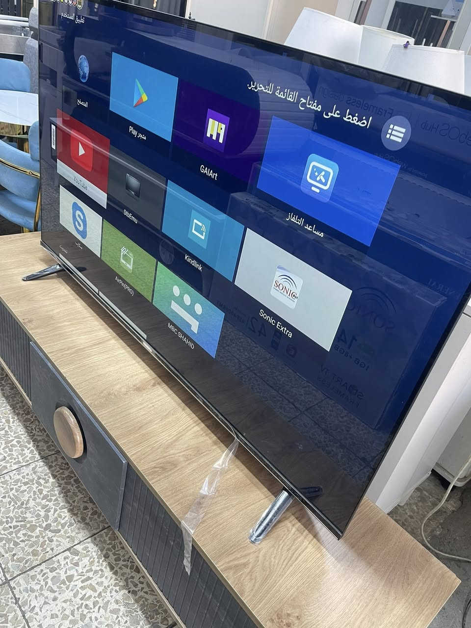 شاشه
بلازمه55حجم جديد ممستعمل اخر قطع عرض فول موصفات نت سمارت سونيك موديل حديث او ضمان بي اي ستفسر عل ***********
