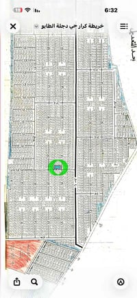 أرض ٥٠م • شارع ١٥م • حي دجلة