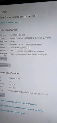 حاسبة مكتبية للبيع. تحتوي على معالج إنتل كور i5 بسرعة 3.30 غيغاهرتز وذ...