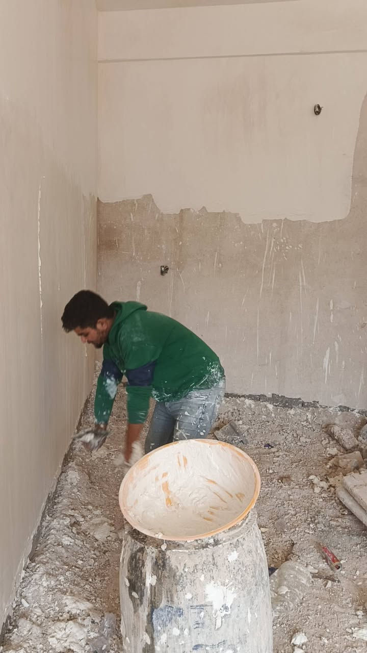 سلام عليكم 
لباخ مبيضجي شغل درجه اوله فحص مهندسين 
جص بورك سمنت نثر تقطيع سقل خشن وناعم ماده 
تسليم هندسي. ***********
