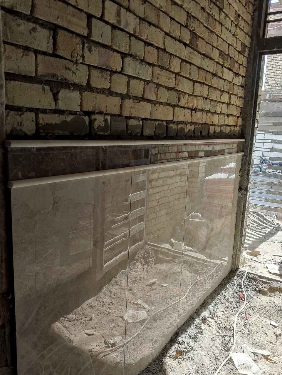 كادر عراقي تطبيك سراميك وبرسلاين والاكرانيت والمرمر وتغليف بايات شغل عراقي + شغل يراني داخل ميسان ***********
