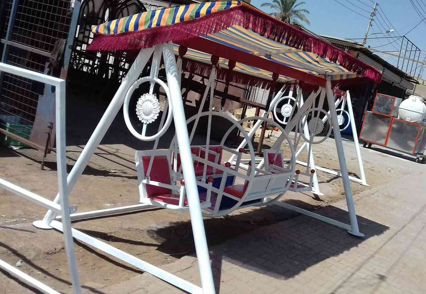 العاب  
مراجيح  مسطبات كراسي  منقلات شواء مزلحكانه ميزان سفينه 
داخل الصفحه اكثر من 600 تصميم
ديالى /بهرز
شغل حسب الطلب الاسعار حسب الحجم والتصميم 
للاستفسار
مراسلة الصفحه أو
✅واتساب ***********
🔴توجد خدمة توصيل
