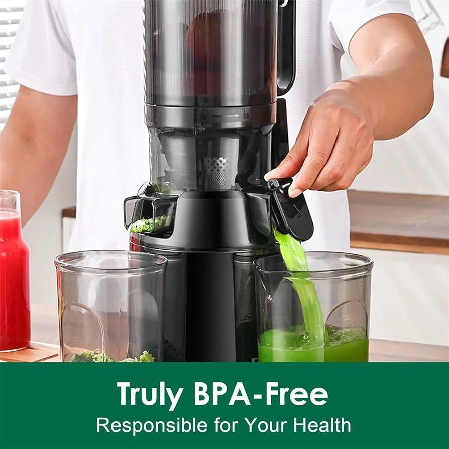 معصارة ضغط بارد، فريتا، آلة مضغ بطيئة مع فتحة مضغ 135 مم و1.8 لتر، مناسبة للفواكه والخضراوات الكاملة، إنتاجية عصير عالية، تريتان خالٍ من مادة BPA بقوة 250 واط (أسود)


**إذا كنت صاحب هذا الإعلان وتريد حذفه لأي سبب، رجاءا أرسل رسالة إلى الدعم الفني**