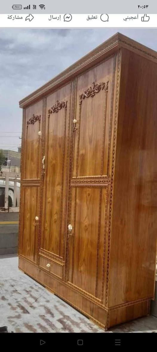 كنتور 3  باب قياس عرض 180  سم ارتفاع 220 سم 
الوجه صاج 4 ملم  الداخل خشب الضهر جرجوبة براغي 

🎇السعر280 وبي مجال 

  اضافة مراية 10 آلاف ورف 5 
توصيل وشد بغداد مجانا محافظات  قريبة 40 الف 
 

وأطراف بغداد 10 الف
تواصل ع خاص او واتساب 
***********1
