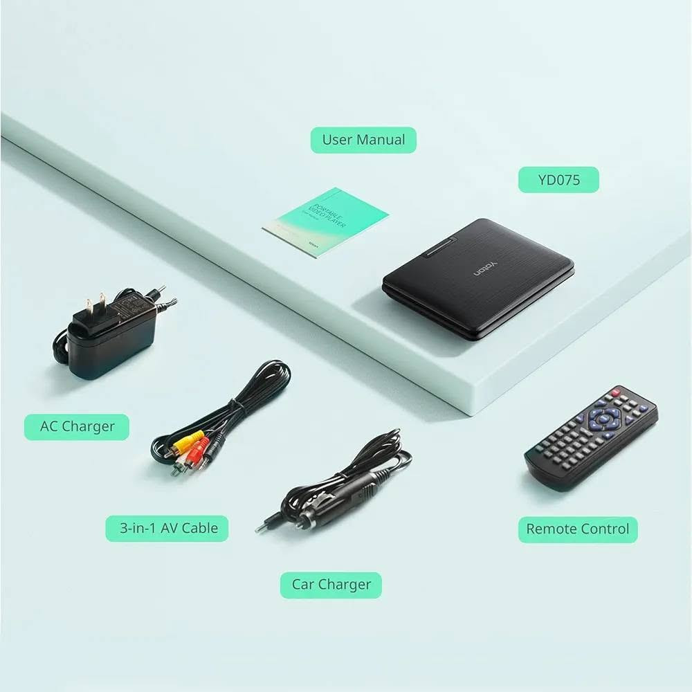 مشغل أقراص DVD محمول من YOTON مقاس 7.5 بوصة للأطفال مع شاشة عالية الدقة قابلة للدوران مقاس 9.5 بوصة ومكبر صوت ستيريو، يدعم وقت تشغيل من 4 إلى 6 ساعات، مزامنة USB/بطاقة SD/التلفزيون [لا يدعم Blu-ray]


**إذا كنت صاحب هذا الإعلان وتريد حذفه لأي سبب، رجاءا أرسل رسالة إلى الدعم الفني**