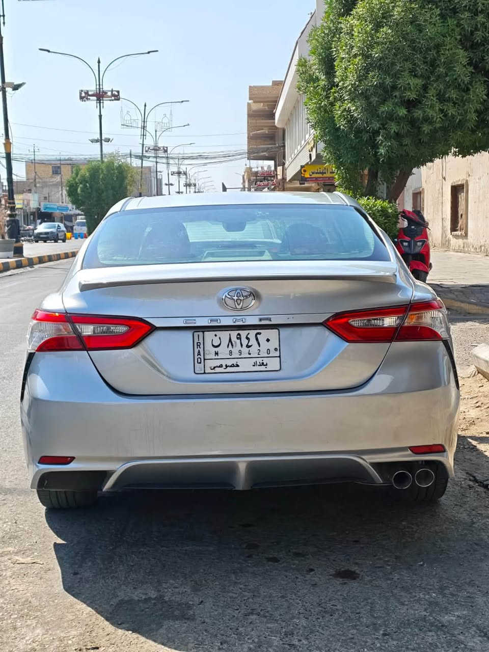 كامري 2018 SE
السيارة بيها 5 قطع + تعديل جاملغ ايمن (صفحة+ جاملغ ايمن ) كما موضحه بالمنشور حادث امريكا والعراق 

* السيارة ماشية 109 مايل 
* رقم بغداد مشروع وطني 
*كير مكينة حدادية تبريد بلاد  مكفول 

السعر 130 
***********

