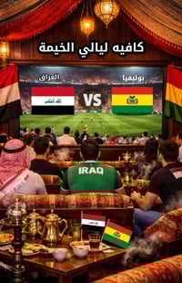 ماتش العراق • ٦ الصبح • كافيه ليالي الخيمة