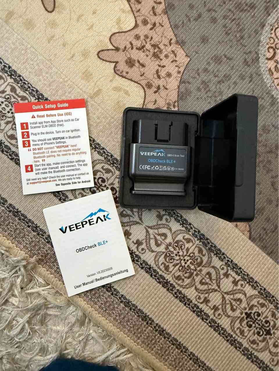 جهاز فحص اعطال سيارات جديد كبس شرط الفحص 
…..
حوّل هاتفك إلى جهاز فحص سيارات احترافي مع Veepeak OBDCheck BLE+! 🚗 المطور

تشخيص أعطال المحرك: قراءة مسح رموز الأخطاء (Diagnosis) ومعرفة أسباب ظهور لمبة المكينة بكل سهولة.
بيانات حية ومباشرة (Live Data): مراقبة أداء المحرك، درجة حرارة المبرد، ضغط التربو، واستهلاك الوقود لحظة بلحظة أثناء القيادة.
دعم البرمجة (Coding): متوافق تماماً مع تطبيق BimmerCode و BimmerLink لتعديل وفتح خصائص مخفية في سيارات BMW و MINI.
توافق عالمي: يعمل مع جميع السيارات الحديثة (بنزين من 1996، ديزل، وهجين/كهرباء مثل نيسان ليف عبر تطبيق LeafSpy).
اتصال بلوتوث 4.0 المتطور: اتصال سريع ومستقر جداً، يدعم هواتف iPhone (iOS) و Android دون الحاجة لإعدادات معقدة.
توفير المال: افحص سيارتك بنفسك قبل الذهاب للميكانيكي لتجنب الاستغلال، أو تأكد من سلامة أي سيارة قبل شرائها.
📱 التطبيقات المتوافقة:
يعمل مع أفضل التطبيقات العالمية (بعضها مجاني والآخر مدفوع):
Car Scanner ELM OBD2 (الأفضل والشامل).
OBD Fusion (للوحات القيادة الاحترافية).
BimmerCode (خاص ببرمجة سيارات بي ام دبليو).
Torque Pro (لمستخدمي أندرويد).

سعر الجهاز ٨٠ الف كركوك, العراق


**إذا كنت صاحب هذا الإعلان وتريد حذفه لأي سبب، رجاءا أرسل رسالة إلى الدعم الفني**