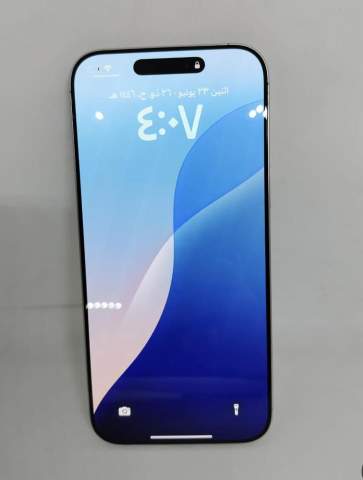 ايقون 16 برو ماكس ذاكره 256 بطاريه 95 جهاز نضيف لوك كله شغال فقط مبدل بورد اصلي سعر 850 الف مكاني بغداد *********** شراي اتصل بيع او مراواس
