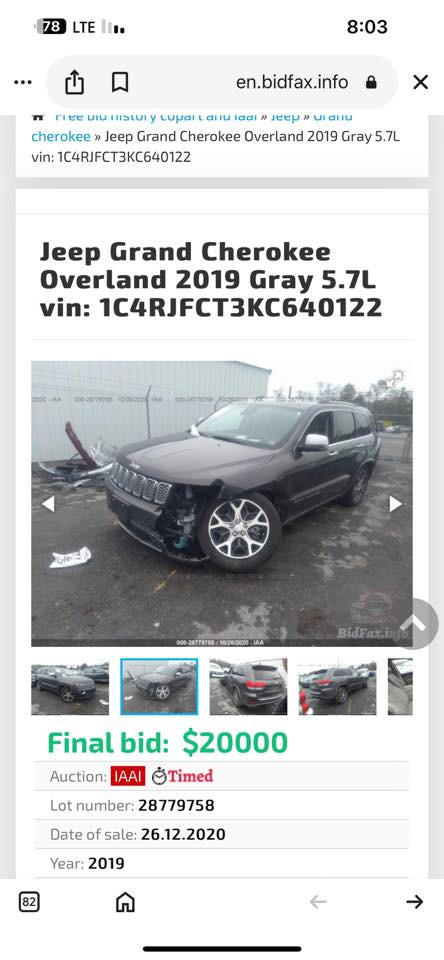 سلام عليكم للبيع او مراوس جيب اوفرلاند موديل 2019 فول مواصفات وارد امريكي بدون ايرباك بدون دواخل (***********)
