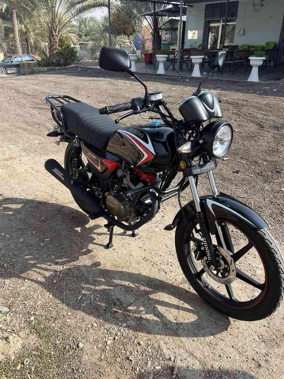 سلام عليكم للبيع دراجه شينك موديل ٢٠٢٣ضالو شهر من انشد دراجه بعده نضيفه أوراق اصولي السعر مليون و٣٠٠  مكان عنه رقم صاحب الدراجه ***********
