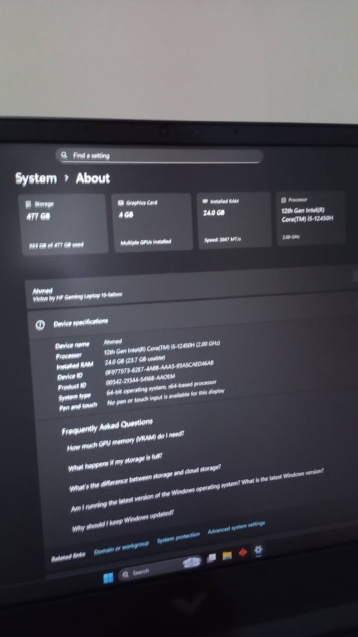لابتوب كيمنك فكتوس 15 مواصفاته
I5-12450H
24GB DDR4
RTX 3050 4GB
الشاشة :
1920x1080 144hz 100%sRGB
15.6
للاستفسار المراسلة عبر الخاص


**إذا كنت صاحب هذا الإعلان وتريد حذفه لأي سبب، رجاءا أرسل رسالة إلى الدعم الفني**