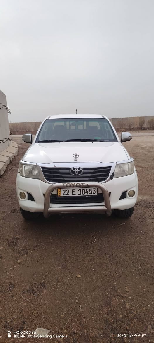 سلام عليكم سياره البيع بيكم هيلوكس فورويل كازز موديل 2013الكشره كفاله عامه حداديه كله جديد بس المكينه مجفته لا تنقص ولا تبخرر رقمم اربيل اجديد استفسار على ارقم ***********
