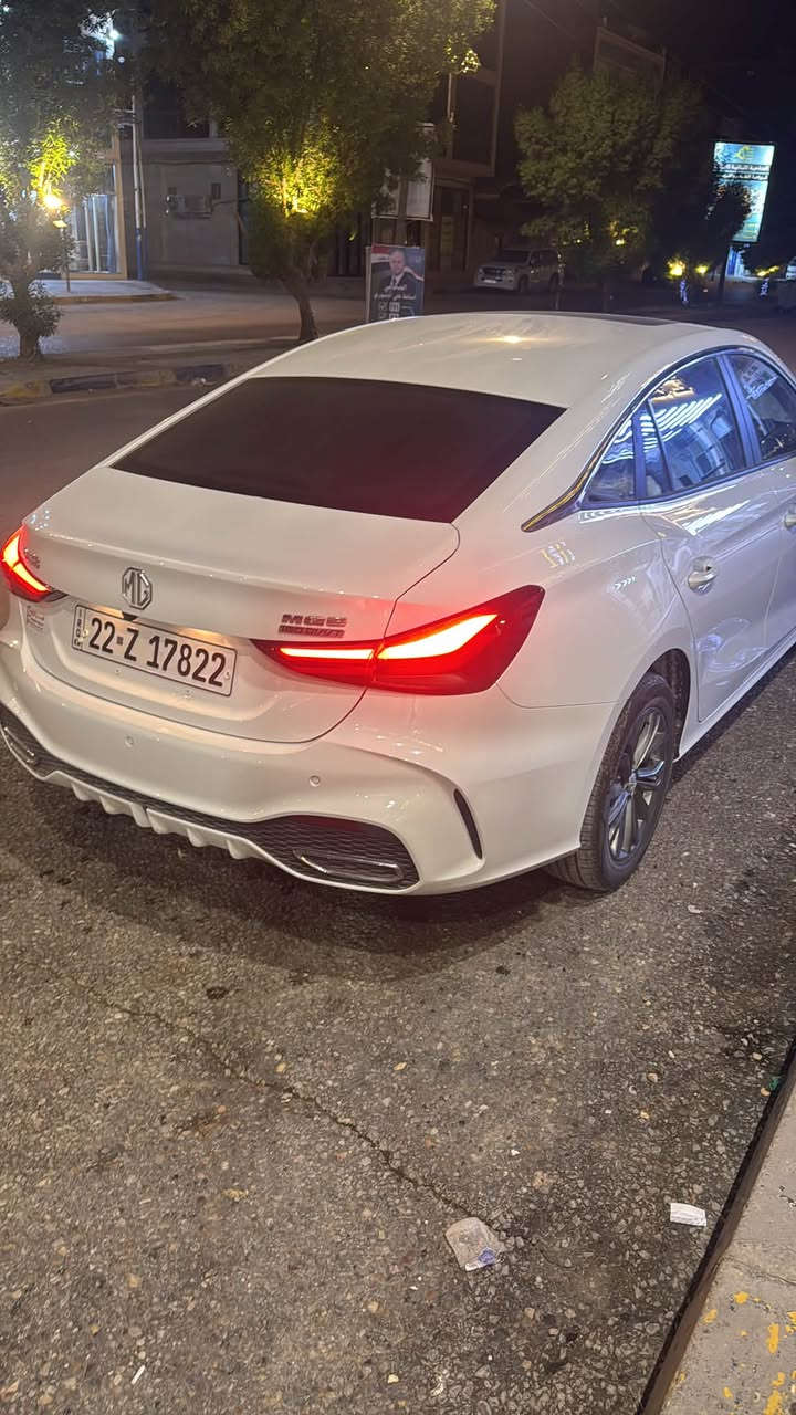 للبيع MG5 GT 2025 
115$ وبيها مجال بسيط 

بصمة تشغيل
بصمة ابواب 
بصمة جنطة
كشنات جلد مطعمة احمر
سلايت روف
تحكم استيرن جهتين
تبريد امامي خلفي
حساسات خلفية
كامره 360 درجة
مراية كهربائية 
مراية شفط
اشارة بالمرايا
اوتو هولد
سايد بريك كهربائي
لايتات زنون بلادي شركة
بك لايت ليزري
ويل كب
شاشة معلومات ديجتال
شاشة معلومات كاربلي
بلوتوث
خرائط
شاشة فول لمس
السياره بوضع الزيرو ماشيه 20 الف مكفوله حتى من البارد 
*********** 
الي يحب يتواصل واتساب او اتصال
السياره موجوده بالنجف

