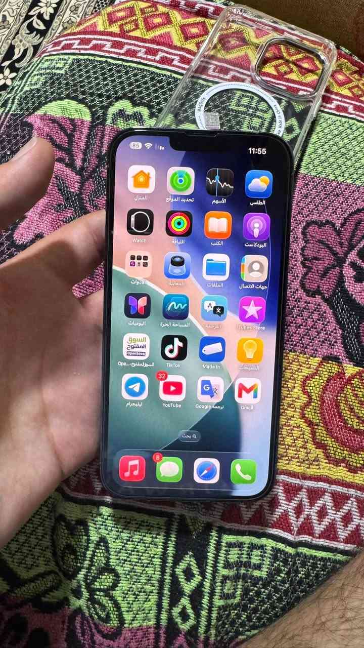 📱 الموديل: iPhone 13 Pro Max
💾 السعة: 256GB
🎨 اللون: Sierra Blue
🔋 نسبة البطارية: 78%
📸 الكاميرات أصلية وتعمل بكفاءة مستبدل كأمره فقط و موثقه 
🔓 Face ID شغال 100%
🌍 نسخة الشرق الأوسط
📶 جميع الوظائف تعمل بشكل طبيعي
🧼 الجهاز نظيف والاستعمال طبيعي
📱 محدث إلى أحدث إصدار

الجهاز جاهز للفحص والمعاينة، ولا توجد مشاكل تؤثر على الاستخدام.

💰 السعر المطلوب: 625 ألف دينار

📍 العنوان: البصرة - البراضعية
📞 رقم الهاتف: ***********

للاستفسار الاتصال أو المراسلة.
