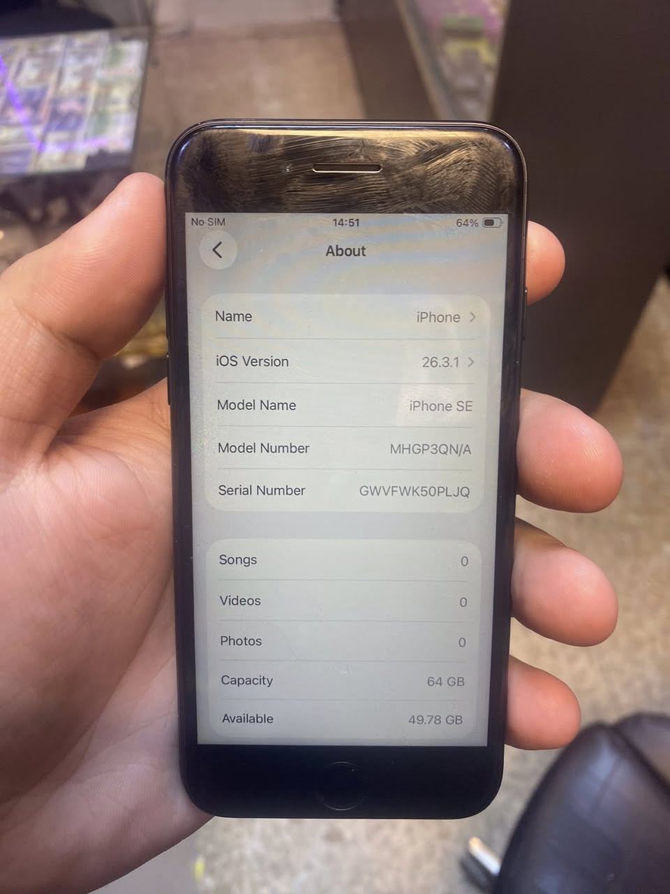 سلام عليكم للبيع
SE2
ذاكرة64 
بطارية84
سعر140
مكاني بغداد حي الجهاد


**إذا كنت صاحب هذا الإعلان وتريد حذفه لأي سبب، رجاءا أرسل رسالة إلى الدعم الفني**