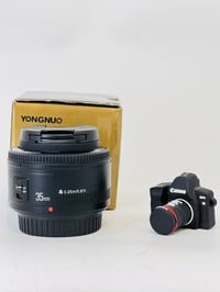 عدسة كانون 35m فتحه 2 السعر90 الف ول توصيل مجاني شرط جديد مامستخدمه 07...