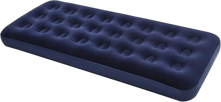 دوشك هوائية مخملي (Flocked Air Mattress).
الحجم: مفرد (S / Single).الطول: 1.85 متر.العرض: 76 سنتيمتر.الارتفاع (السُمك): 21 سنتيمتر.
الحد الأقصى لتحمل الوزن: 100 و 120 كيلوغرام. الميزات المذكورة على العلبةسطح علوي مخملي ناعم ومريح ومقاوم للانزلاق.تصميم داخلي مدعم (coil beam construction) لتوفير الدعم والثبات أثناء النوم.صمام ثنائي الوظيفة يتيح النفخ السريع وتفريغ الهواء باتجاه واحد لمنع التسرب.

السعر 25

لمزيد من التفاصيل ***********
#دوشك #نفر #نفرين #نفخ
