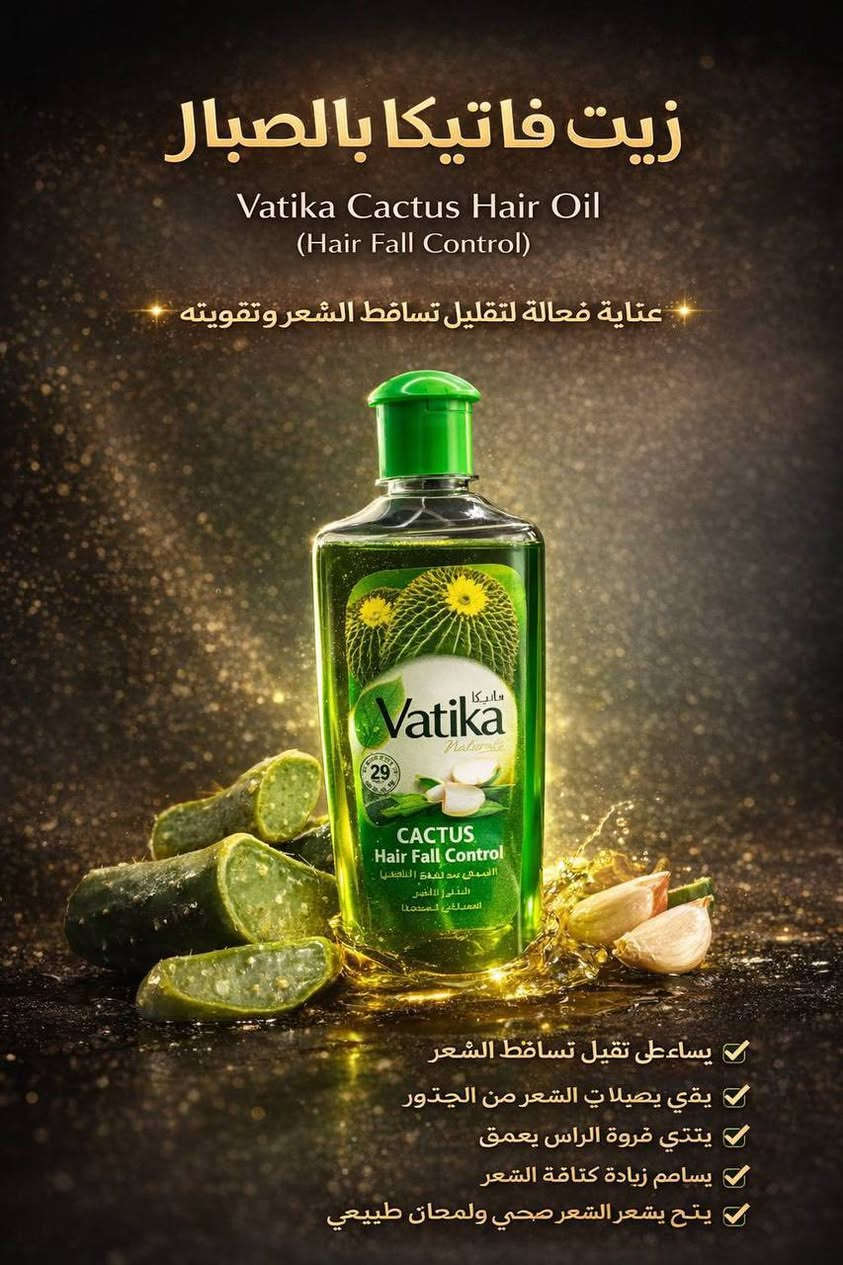 زيت شعر فاتيكا 200 مل
زيت شعر فاتيكا بجوز الهند 
زيت شعر فاتيكا باللوز 
زيت شعر فاتيكا بالصبار 
زيت شعر فاتيكا بالحبه السوده 
زيت شعر فاتيكا بالارغان 

زيت فاتيكا (دابر فاتيكا) هو مجموعة زيوت طبيعية مشهورة للعناية بالشعر، تعتمد على مزيج من المكونات العشبية مثل الصبار، الثوم، جوز الهند، والجرجير. صُممت هذه الزيوت لتغذية فروة الرأس، تقوية الجذور، مكافحة تساقط الشعر، وإضافة اللمعان والنعومة. تتوفر بأنواع تناسب مختلف مشاكل الشعر، وتُستخدم بشكل رئيسي كحمام زيت قبل الغسيل، ويتميز معظمها بتركيبة لا تترك أثراً دهنياً ثقيلاً 🔥✅
 

يوجد  توصيل لجميع المحافظات 💗


**إذا كنت صاحب هذا الإعلان وتريد حذفه لأي سبب، رجاءا أرسل رسالة إلى الدعم الفني**