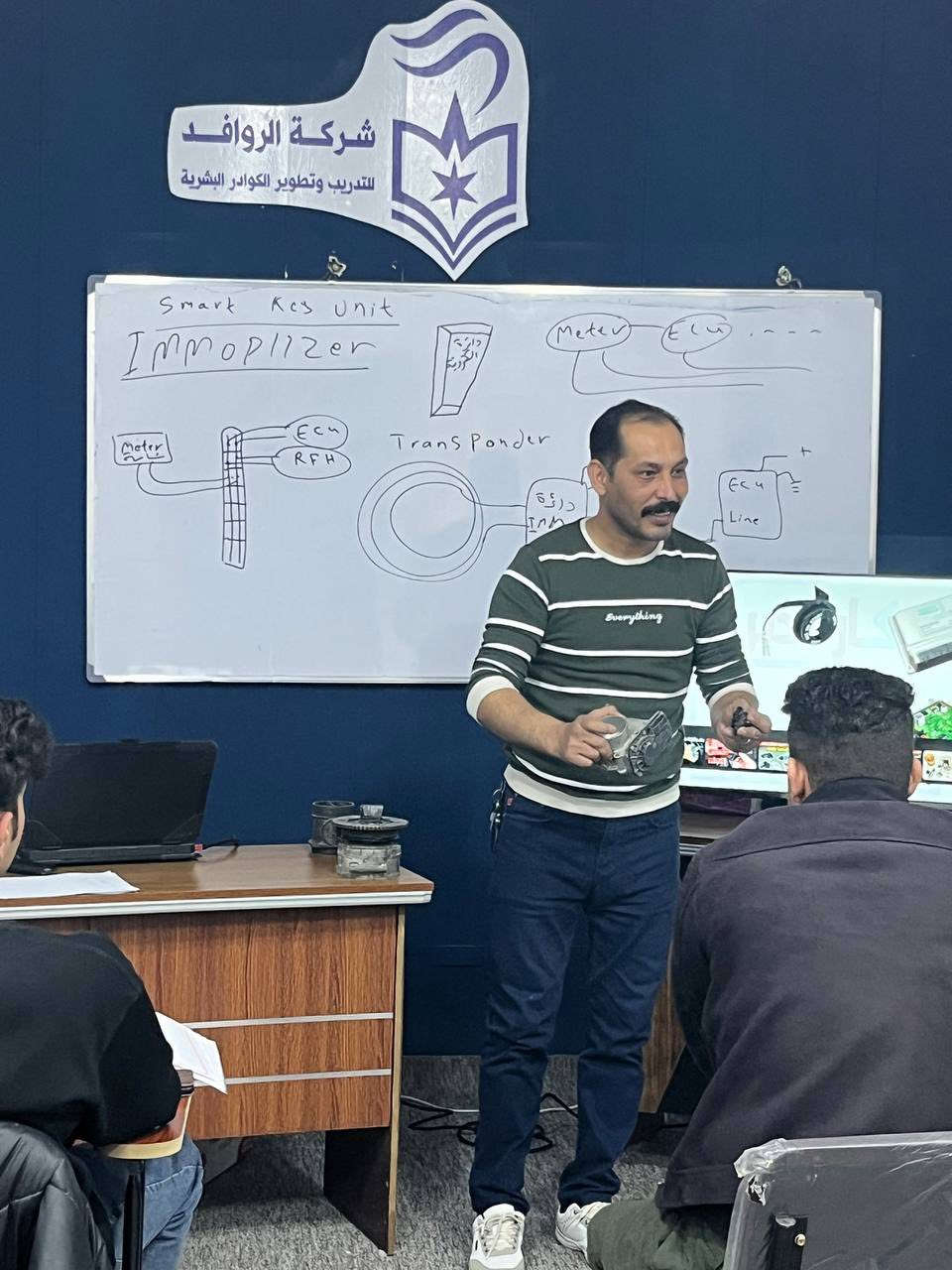 لقطات من المحاضرة الخامسة من دورة (فحص وتشخيص أعطال السيارات داخل) مقر الشركة

استمرار محاضرات دورة فحص وتشخيص أعطال السيارات بخطوات ثابتة، حيث شهدت المحاضرات الأخيرة تفاعلاً مميزاً من المشاركين، مع التركيز على فهم آليات الفحص الحديثة وكيفية تشخيص الأعطال بدقة وربط المعلومات النظرية بالتطبيق العملي داخل القاعة.

قدّم المحاضرات:
👨‍🏫 الأستاذ (منتصر ياس خير) الذي بذل جهودا مميزة من أجل نقل الخبرات للمتدربين…

وشهدت المحاضرة نقاشات فنية هادفة، وأسئلة متخصصة، ومشاركة عملية فعّالة من المتدربين، ما يعكس حرصهم على تطوير مهاراتهم والاستفادة القصوى من محاور الدورة، استعداداً لاستكمال بقية المفردات خلال المرحلة القادمة.

📍 العنوان: ديالى – بعقوبة – شارع خريسان – قرب تقاطع البلدة – فوق مطبعة الوطن
📞 ***********
