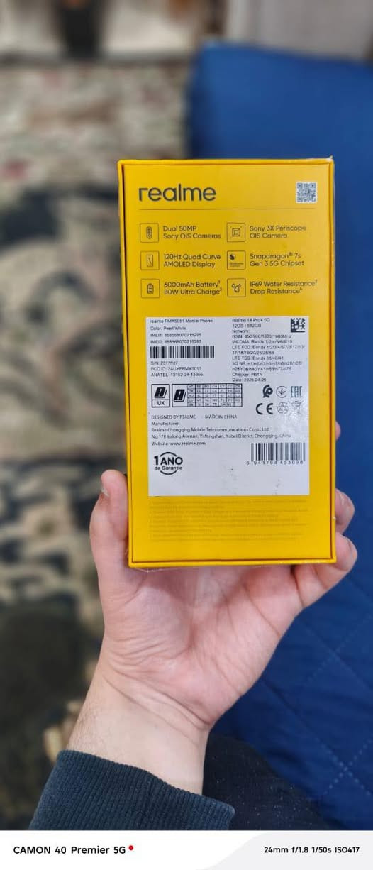 ريلمي 14 برو بلس 5g
نظيف مابي اي مشكلة
مواصفاته غنيه عن التعريف
الذاكرة 512
للبيع بسعر 500 الف
*********** بغداد المنصور
تحياتي للجميع
