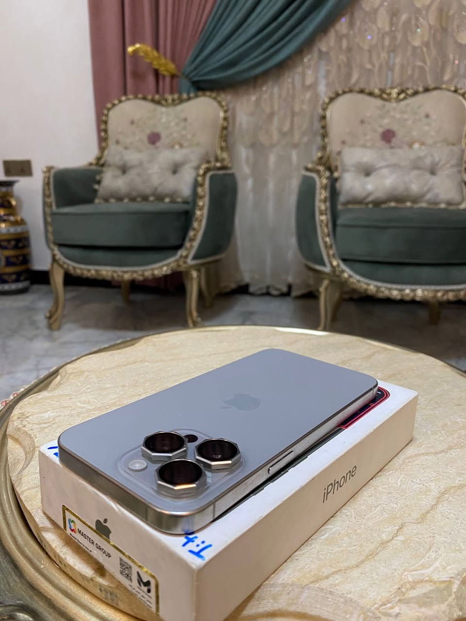 بيع فقط بدون مراوس❤️
15 برو ماكس 
شرق اوسط ضمان شركه ABM
ذاكره 256 
بطاريه 90 بلادي فول بلشحن 
لجهاز كفاله عامه وتر بروف وين ميعجبك تفحص
سعره : مليون و 80 الف مجاله جدا جدا قليل 
مكاني بغداد البلديات
لاستفسار : ***********
