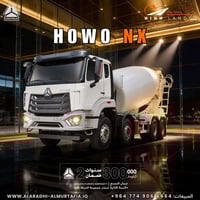 أداء ثقيل لمشاريع حقيقية  HOWO-NX 8×4 Concrete Mixer Truck مزودة بمحرك...
