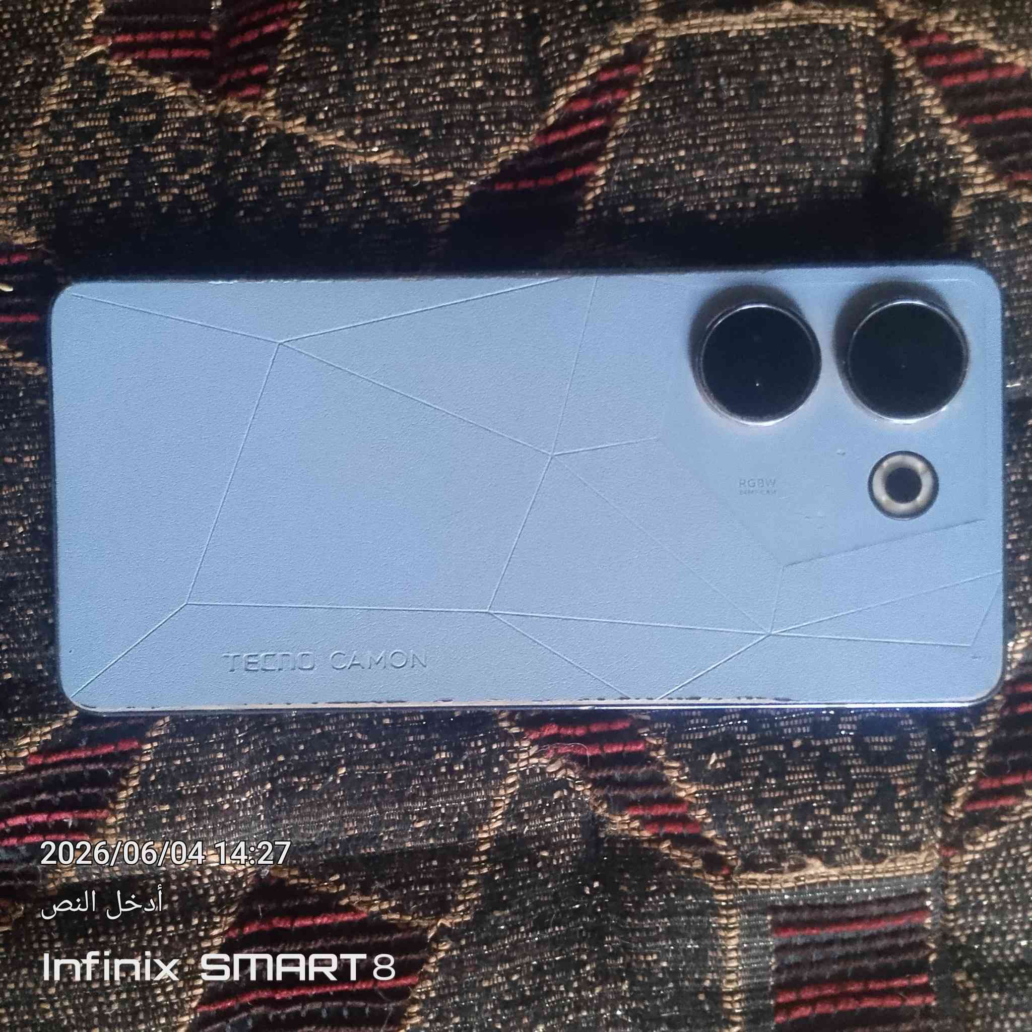 السلام عليكم 
جهاز للبيع  
TEKNO. CAMON20pro
فول مواصفات 
الذاكرة. 256
رام. 16
بطارية.5000
لاتراسل تسأل عل مواصفات 
السعر 150 قفل


**إذا كنت صاحب هذا الإعلان وتريد حذفه لأي سبب، رجاءا أرسل رسالة إلى الدعم الفني**
