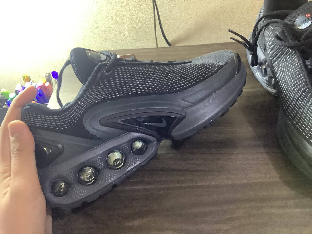 حذاء نايك اير ماكس قياس 45 يلبس 44 اصلي جديد سعر 40 وية توصيل و
لابجين بومة محبب مال تارتان قياس 44 يلبس 45  اصلي سعره 35 وية توصيل 
حذاء نايك جوردن فور  قياس 44 طول قدم 28 اصلي سعر 45 وية توصيل  مكاني ديالى بعقوبة عندي توصيل إذا ما تقدر تراسلني دزلي طلب صداقة و أراسلك ملاحظة : حذاء اصلي مو كوبي


**إذا كنت صاحب هذا الإعلان وتريد حذفه لأي سبب، رجاءا أرسل رسالة إلى الدعم الفني**