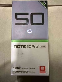 موبايل انفنكس نوت 50 برو جديد ما مستخدم مع كامل ملحقاته (شاحنه +سماعه+...