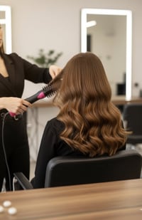 #صالونك_الخاص في منزلك! 🏠✨ مع فرشاة Enzo الحرارية، قولي وداعاً لصالونا...