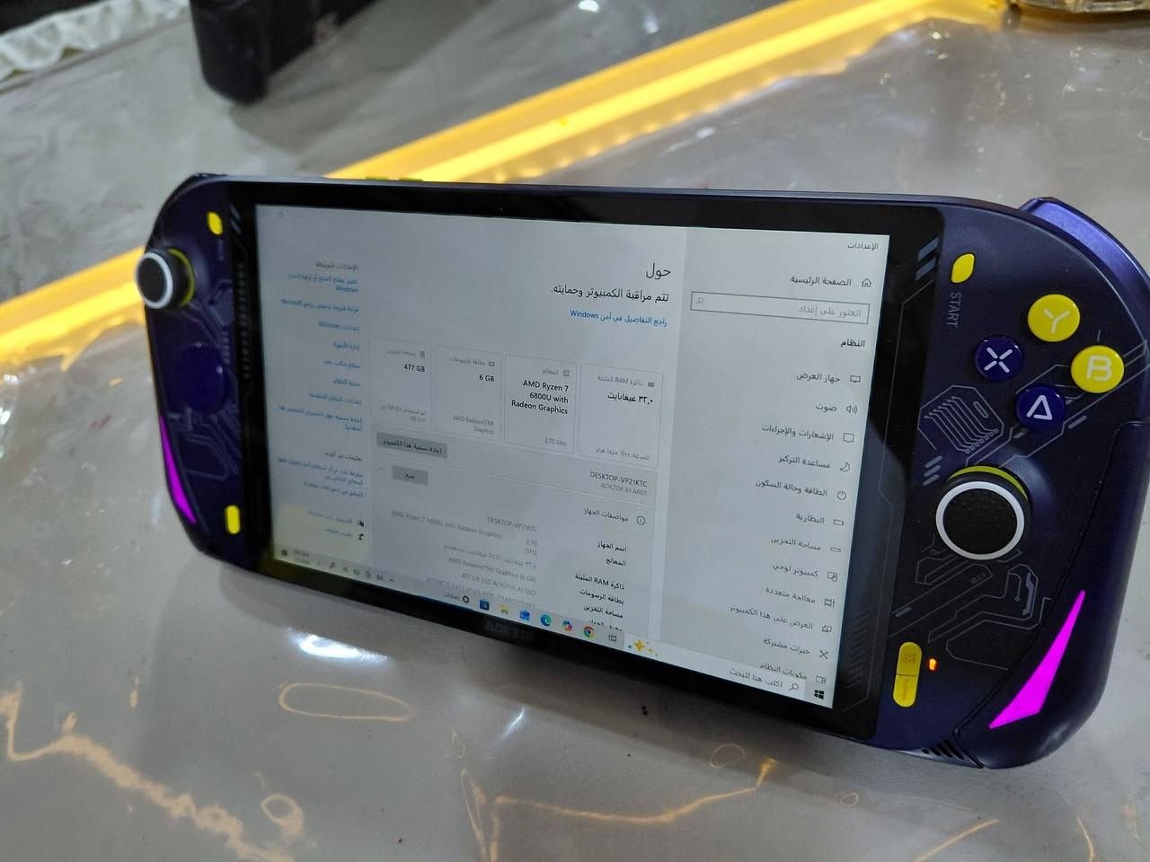 السلام عليكم
جهاز AOKZOE A1
نضيف جدا مع شاحنه وجنطه فقط
AMD Ryzen 7 6800U
Ram 32 6400
M.2 512
السعر ٥٠٠  بي شي كلش بسيط للشري
مكاني بغداد حي العامل 
***********
