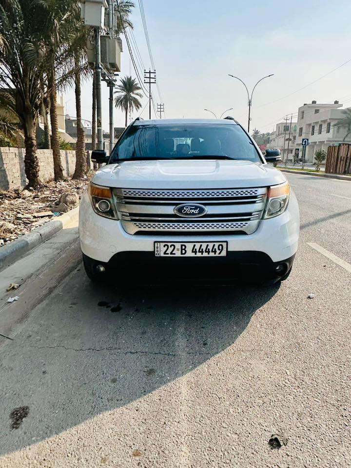 للبيع سيارة فورد اكسبلور 2014 ابيض
المواصفات  فول عدا البصمه
 محرك 6سلندر  تنفس طبيعي المرغوب   
فتحه سقف
فورويل awd
كامرة 
تحكمات ستيرن فول
اشاير بالمرايات جانبية وهيتر وعاكسة للضوء 
لايت وبراجكتور زنون
7 راكب 
كود ابواب 
شاشة كبيرة تستقبل الاوامر الصوتية 
حساسات امامي وخلفي
كراسي الامامية كهرباء 
استيرن تدفئة
صندوق كهرباء   
تبريد 3 قطع امامي وسطي وخلفي مع تحكمات 
8 سماعات
منافذ AUX مع منافذ USB 
رام ذاكرة 
 السياره أستيراد شركة نيفا داخله زيرو الى كوردستان بيها جاملغ مبدل اصلي من شركة فورد ليبل مطابق+ربع باب صبغ
بدون دواخل ايرباك سليم 100%
كتلوك الشركة 
هزة وفحص جديد وشرط التحويل 
ماشيه 166
مكان السيارة كربلاء  
السعر 190قابل للتفاوض 
للأستفسار ***********
ملاحضه السياره حاليا موجوده في اربيل اليحب يشوفها ايام وترجع الى كربلاء
