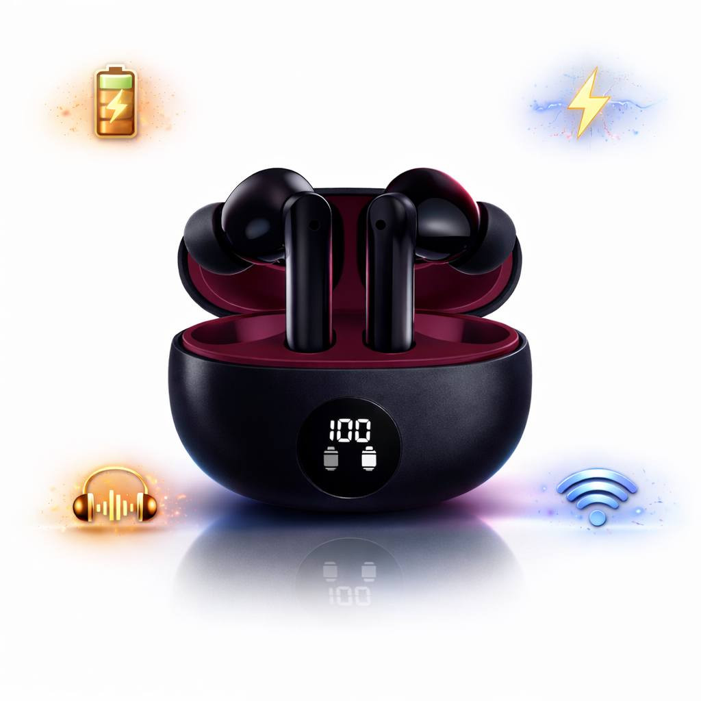 سماعات بلوتوث لاسلكية TWS موديل 895B مع علبة شحن وشاشة رقمية
سماعات لاسلكية بتقنية البلوتوث مصممة للاستخدام اليومي والرياضي، توفر اتصال سريع وصوت ستيريو مع علبة شحن بشاشة رقمية لعرض مستوى البطارية.

• اتصال سريع (Quick Pairing) يسهّل ربط السماعات مع مختلف الأجهزة الداعمة للبلوتوث.

• تقنية ENC لعزل الضوضاء أثناء المكالمات لتجربة مكالمات أوضح.

• صوت ستيريو HiFi مع ميكروفون HD مدمج للمكالمات.

• اتصال مستقر بمدى يصل إلى أكثر من 10 أمتار.

• علبة شحن ببطارية 300mAh مع شاشة رقمية لعرض مستوى الشحن.

• تصميم مقاوم للغبار ورذاذ الماء مناسب للاستخدام اليومي والرياضة.

• الموديل: 895B
• نوع السماعة: True Wireless (TWS)
• إصدار البلوتوث: Bluetooth V5.4
• مدى الاتصال: أكثر من 10 متر
• سعة بطارية علبة الشحن: 300mAh
• سعة بطارية السماعة: 40mAh
• وقت تشغيل الموسيقى: أكثر من 4 ساعات
• وقت المكالمات: أكثر من 3 ساعات
• منفذ الشحن: Type-C
• مدخل الشحن: DC 5V / 300mA
• زمن الشحن: أقل من ساعتين

محتويات العلبة:
• سماعتان لاسلكيتان
• علبة شحن
• كابل شحن Type-C
• دليل الاستخدام (User Manual)
لشراء السماعه المراسله على الخاص السعر 10 لاف فقط


**إذا كنت صاحب هذا الإعلان وتريد حذفه لأي سبب، رجاءا أرسل رسالة إلى الدعم الفني**