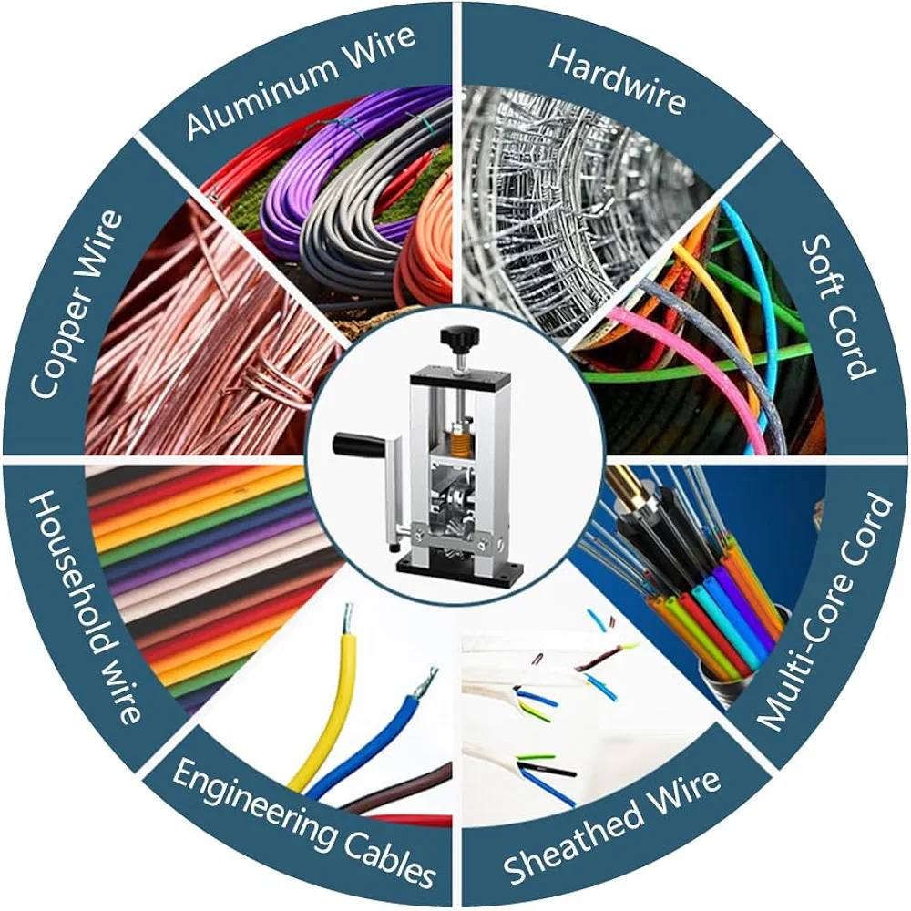 السلام عليكم
اله تقشير الأسلاك اليدوي
يمكن تشغيلها يدويا باستخدام المقبض المرفق أو توصيلها بمثقاب كهربائي لتجريد تلقائي.
مصنوعة من الفولاذ والألومنيوم عالي الجودة. تتميز بفتحتين للتغذية لاستيعاب أسلاك بأقطار مختلفة (مثل 1 مم إلى 21 مم
انطوني بي سعر
رقم الواتساب/***********
