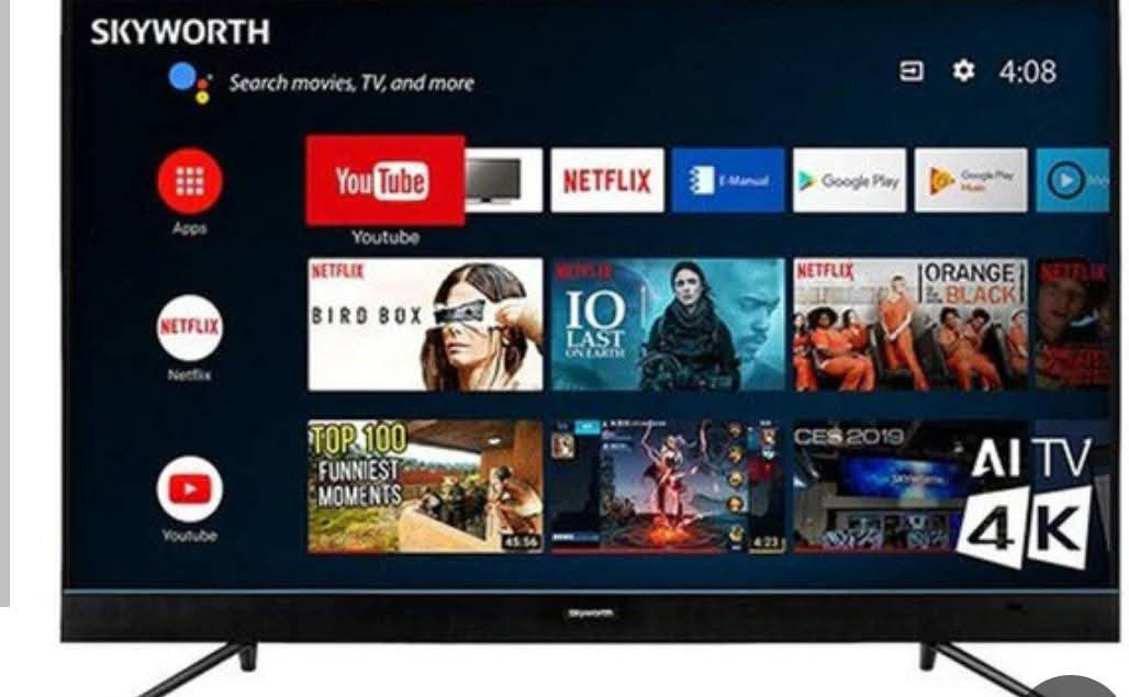 شاشة سلم بدون ايطار نوع SKYWORTH الأصلي الحجم50 جديدة غير مستخدمة   موصفات كلاتي
Google TV50" QLED 4K
Dolby Vision | Dolby Atmos
Game Master | 120Hz Game Accelerator
AiPQ Processor مدعم بالذكاء الاصطناعي
HDR 10+ | Multi HDR Format
HVA Panel Liquid crystal structure
Multiple Eye Care العناية بالعيون المتعددة
Built-in Satellite مع ساتلايت داخلي
Hands-Free Google Assistant
AirPlay2 | Google Assistant Built-in
Miracast (Wireless Display)
مع ضمان الشركة السعر 275 الف 
العنوان بغداد شعلة ماسنجر  *********** واتساب
