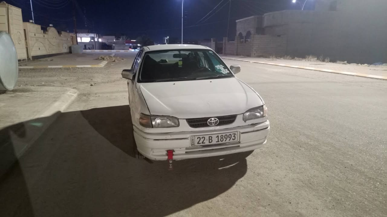 السلام عليكم 
كورلا 97 
محرك شرط 
كير شرط
صبغ جاملغ الأيسر ربع 
والجاملغ اليمين مصبوغ بدون دواخل
صدر تايرات جديد 
كهربائيات كلها شغاله 
سنويه لل29
بيع او مراوس 
السعر 50
***********
مكان السياره العلم 
 حسين العلي و جمال الحماده لاتعلقولي گصتكم شر
